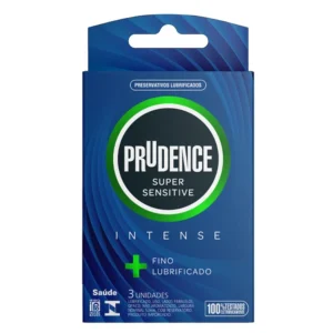 Preservativo Super Sensitive Intense com 3 unidades Prudence