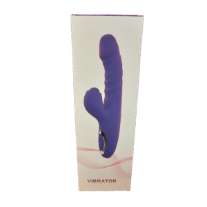 Vibrador com Estimulador Duplo em Silicone - Roxo