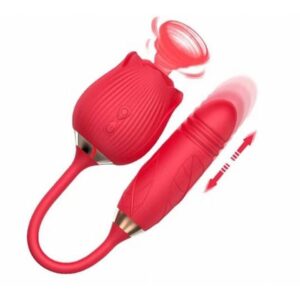 Sophie Vibrador Formato de Rosa com 10 Modos de Vibração, Vai e Vem e Pulsação Sexy Import