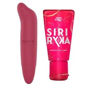 Kit Erótico com Mini Vibrador Ponto G Golfinho e Siri Ryka