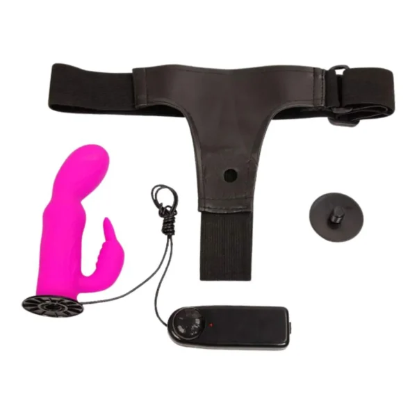 Ultra Harness Cinta com Prótese e Estimulador de Clitóris com Vibro - Imagem 3
