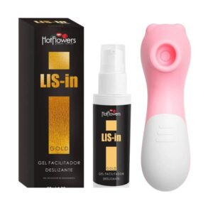 Kit Lis-in Gold Gel Facilitador com Estimulador Sucção