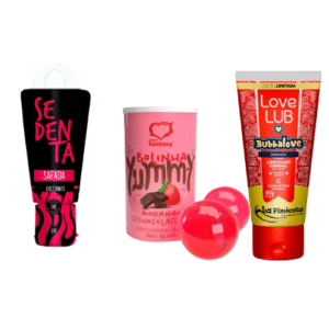 KIT SEDENTA+BOLINHA+LOVE LUB