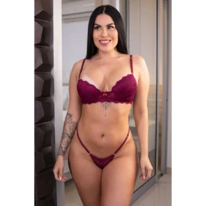 Conjunto Fio em Renda Lisa Hot Love