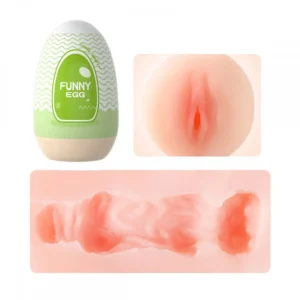 Funny Egg Masturbador Masculino Formato Vagina em Cyberskin Vip Mix