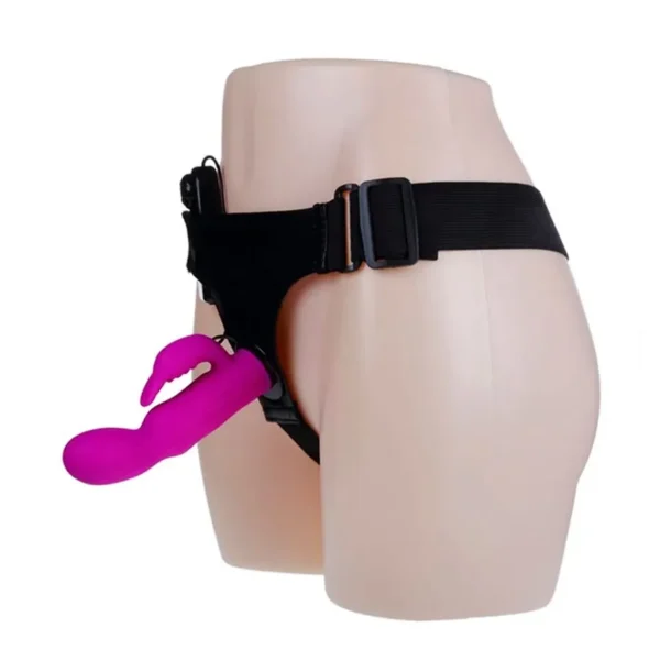 Ultra Harness Cinta com Prótese e Estimulador de Clitóris com Vibro - Imagem 4