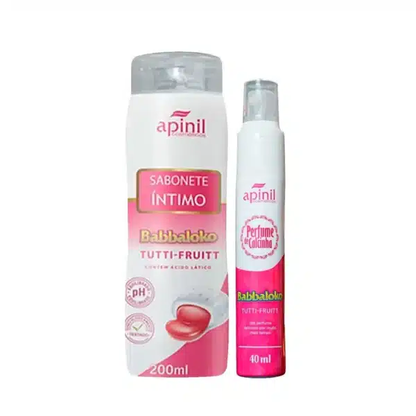 Duplinha com Perfume de Calcinha Aromático e Babbaloko Sabonete Intimo