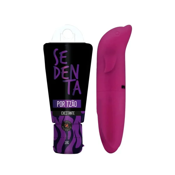 Duplinha com Vibrador Ponto G com Formato Golfinho e Sedenta por Tesão Excitante